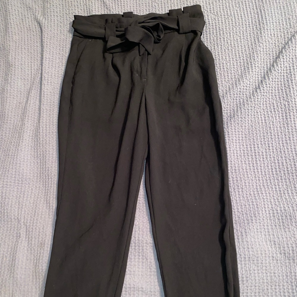 Express- ankle length paper bag pants